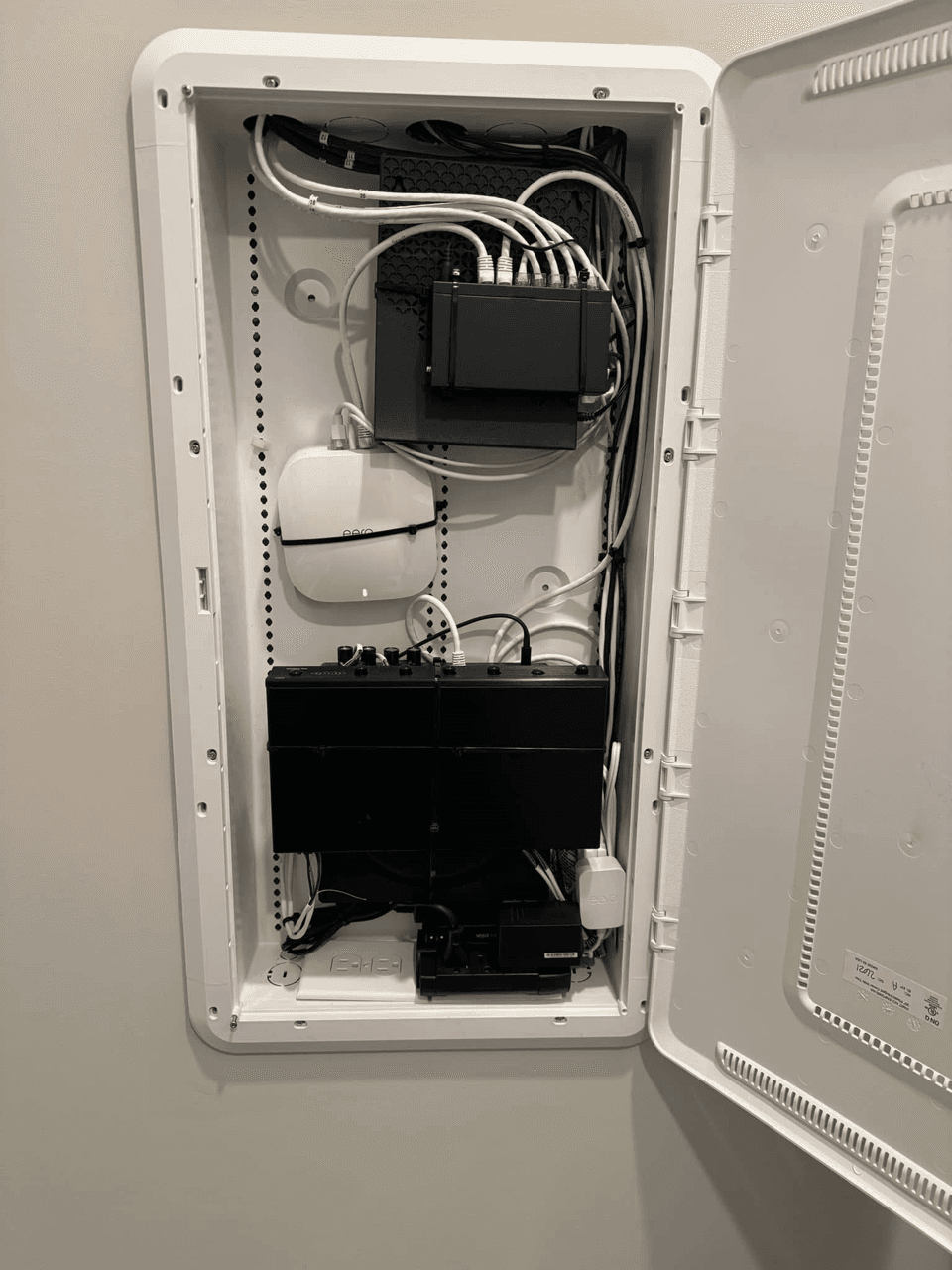 Network & Prewire — Hide Ur Wires installation example